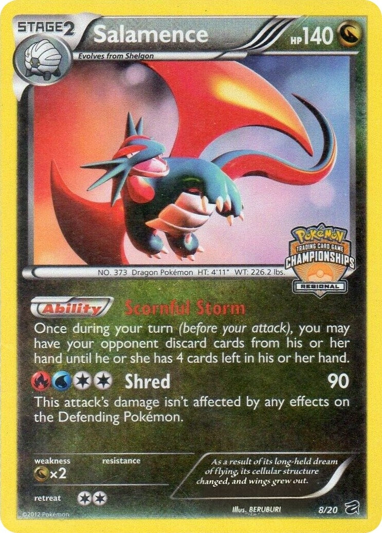 Image for Salamence - 8/20 (Regional Championships) (008/020) [League & Championship Cards] - Pokemon