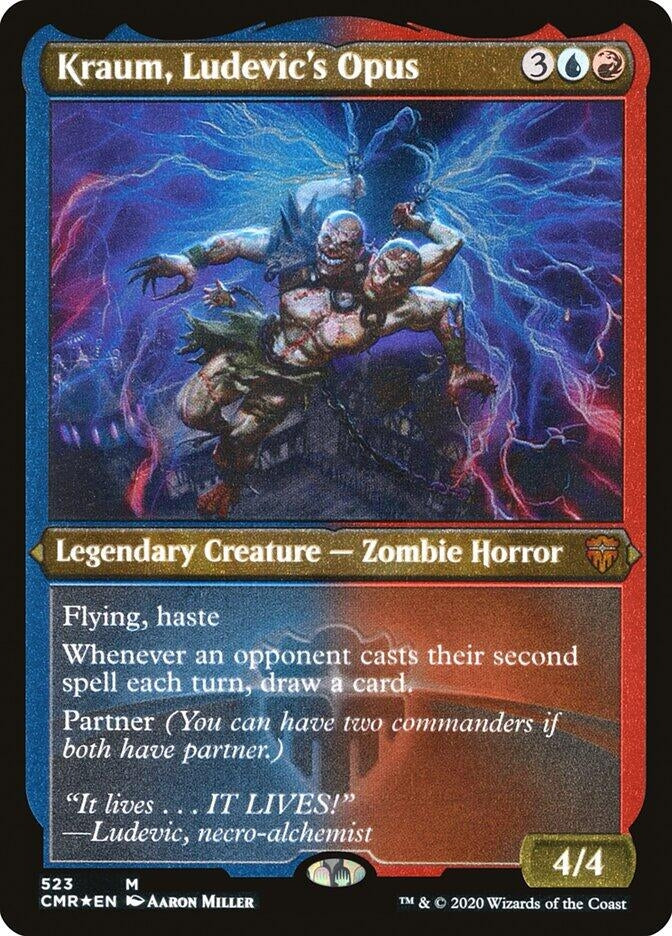 Image for Kraum, Ludevic's Opus (Foil Etched) (523) [Commander Legends] - Magic: The Gathering