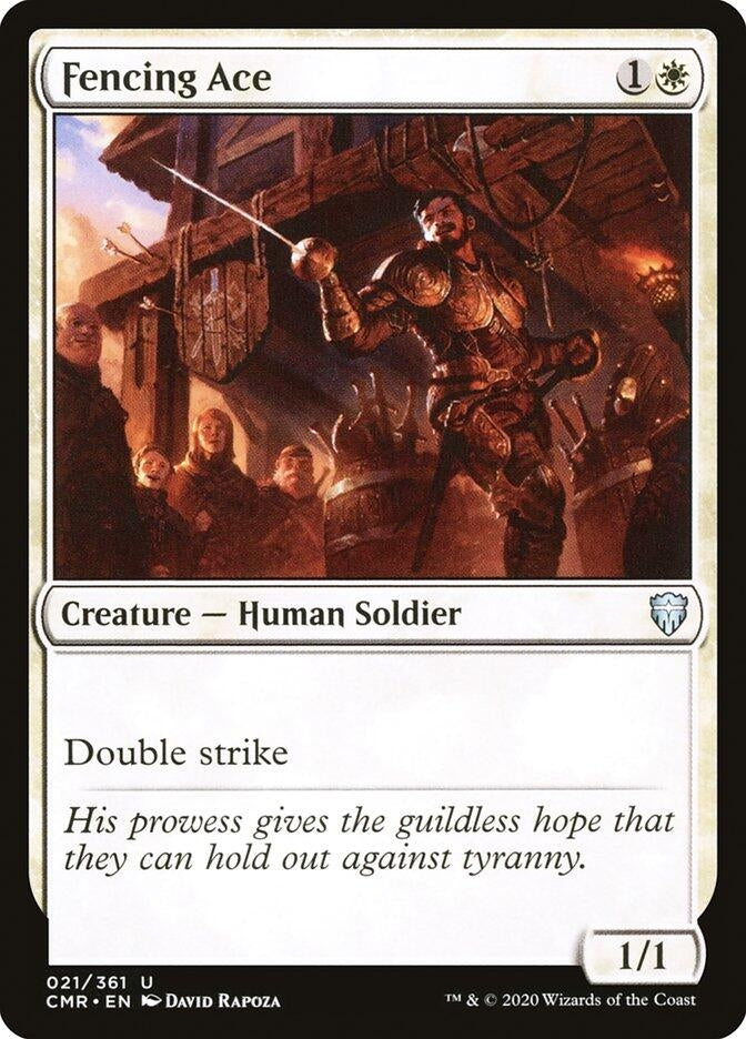 Image for Fencing Ace (21) [Commander Legends] - Magic: The Gathering
