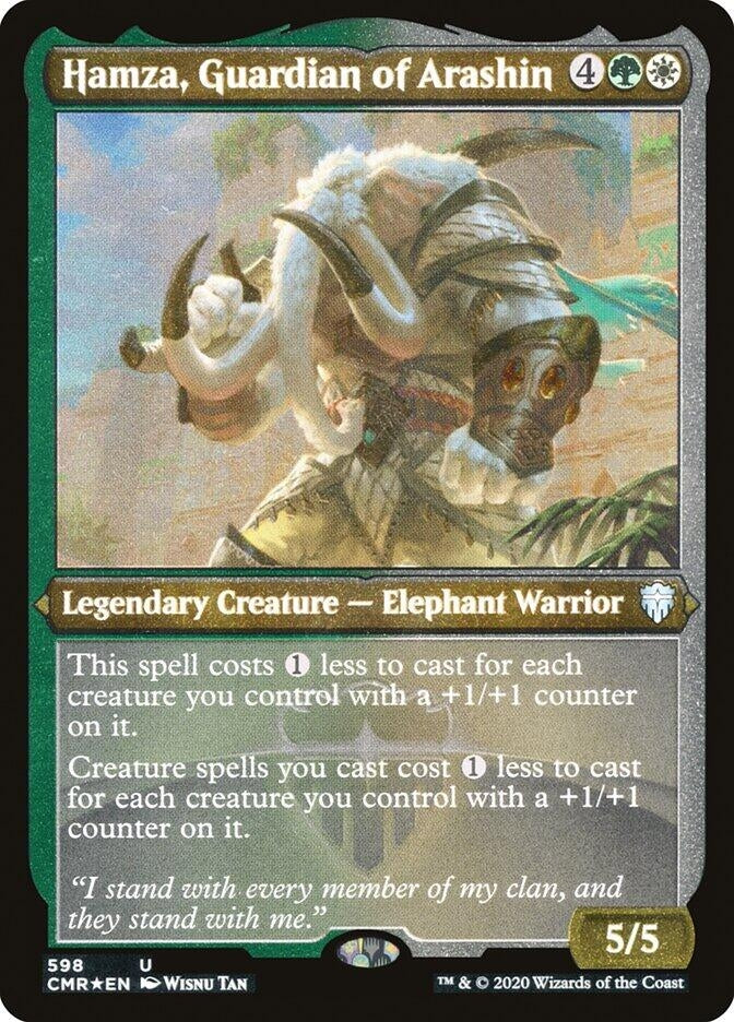 Image for Hamza, Guardian of Arashin (Foil Etched) (598) [Commander Legends] - Magic: The Gathering