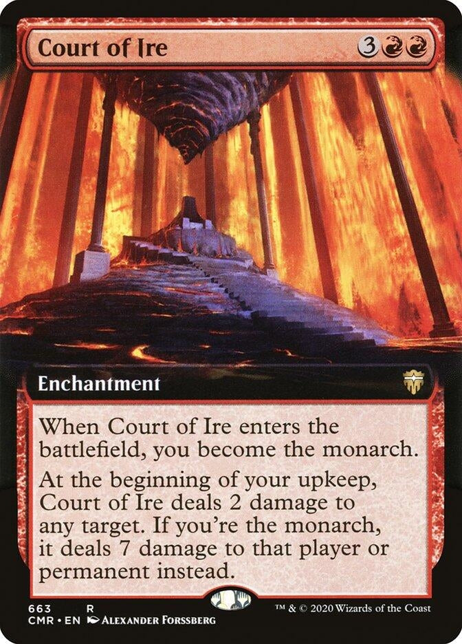 Image for Court of Ire (Extended Art) (663) [Commander Legends] - Magic: The Gathering