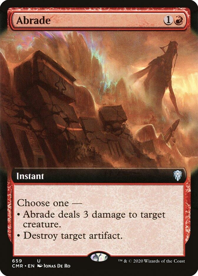 Image for Abrade (Extended Art) (659) [Commander Legends] - Magic: The Gathering