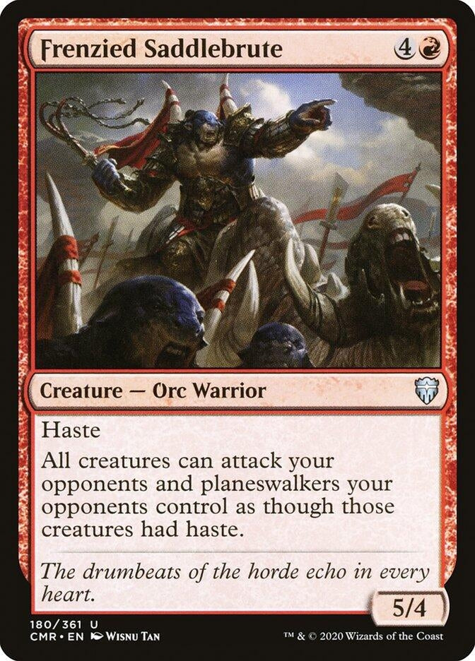 Image for Frenzied Saddlebrute (180) [Commander Legends] - Magic: The Gathering