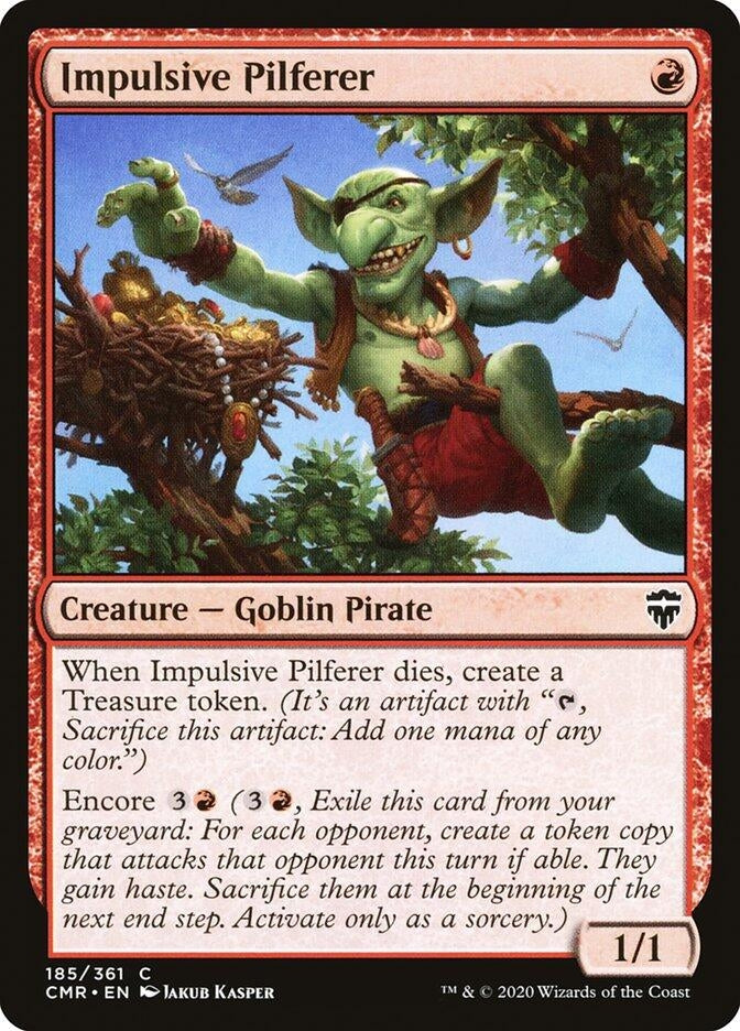 Image for Impulsive Pilferer (185) [Commander Legends] - Magic: The Gathering