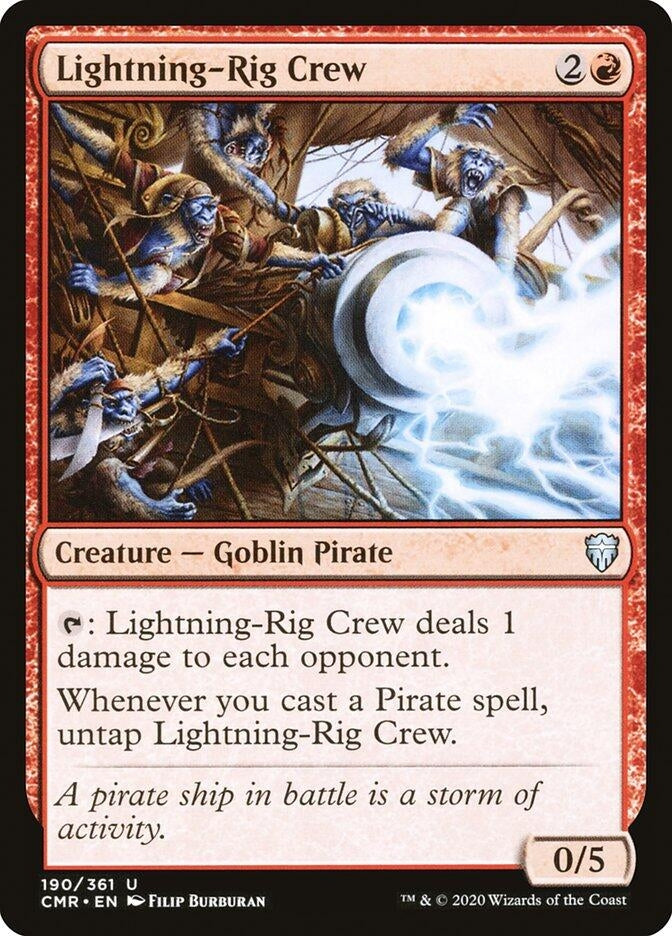 Image for Lightning-Rig Crew (190) [Commander Legends] - Magic: The Gathering