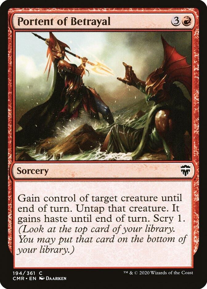 Image for Portent of Betrayal (194) [Commander Legends] - Magic: The Gathering
