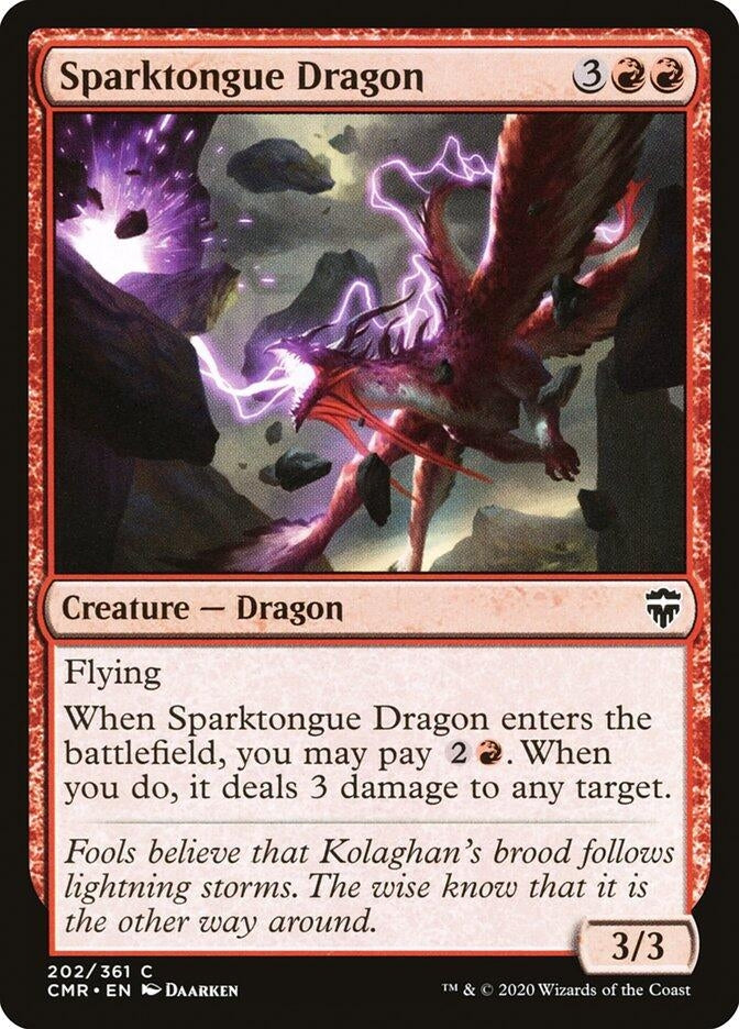 Image for Sparktongue Dragon (202) [Commander Legends] - Magic: The Gathering