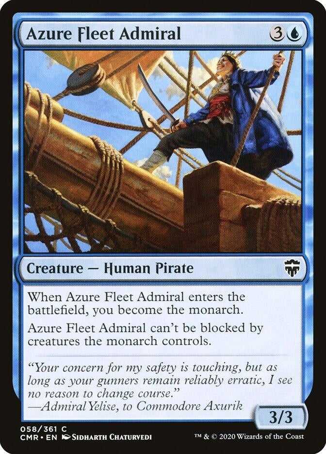 Image for Azure Fleet Admiral (58) [Commander Legends] - Magic: The Gathering