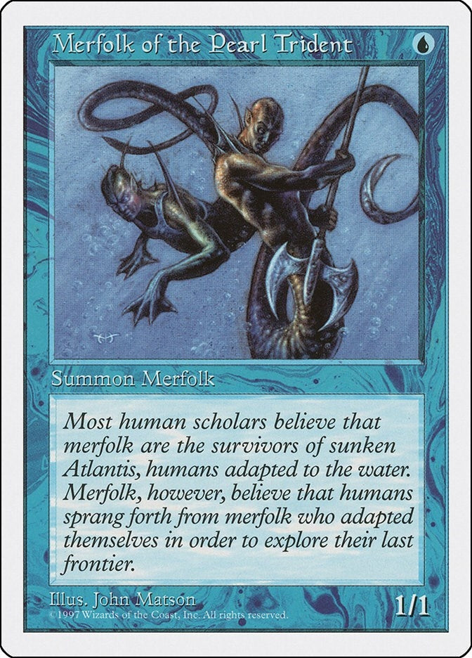 Image for Merfolk of the Pearl Trident [Fifth Edition] - Magic: The Gathering