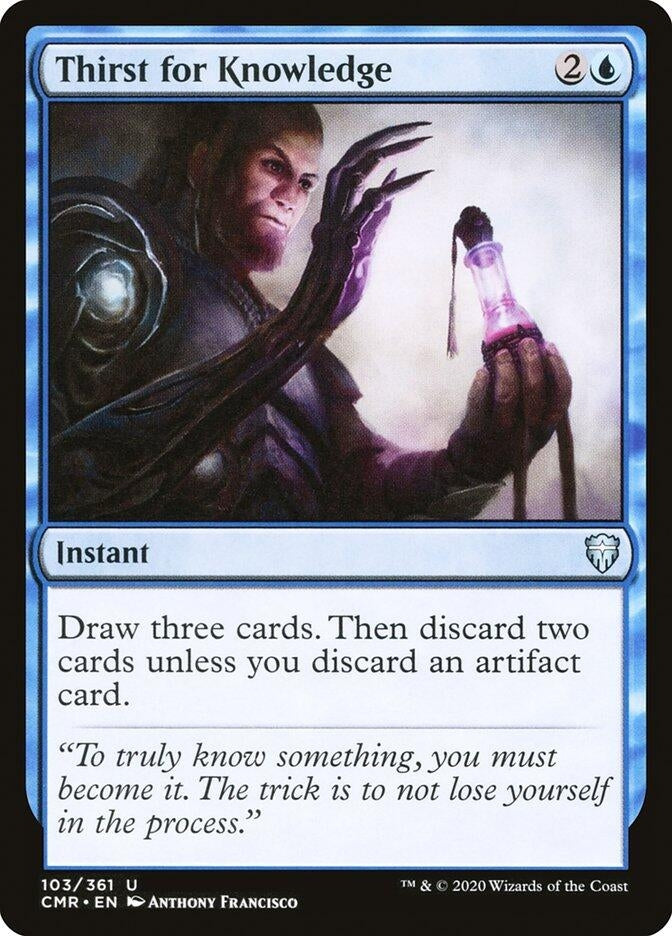 Image for Thirst for Knowledge (103) [Commander Legends] - Magic: The Gathering