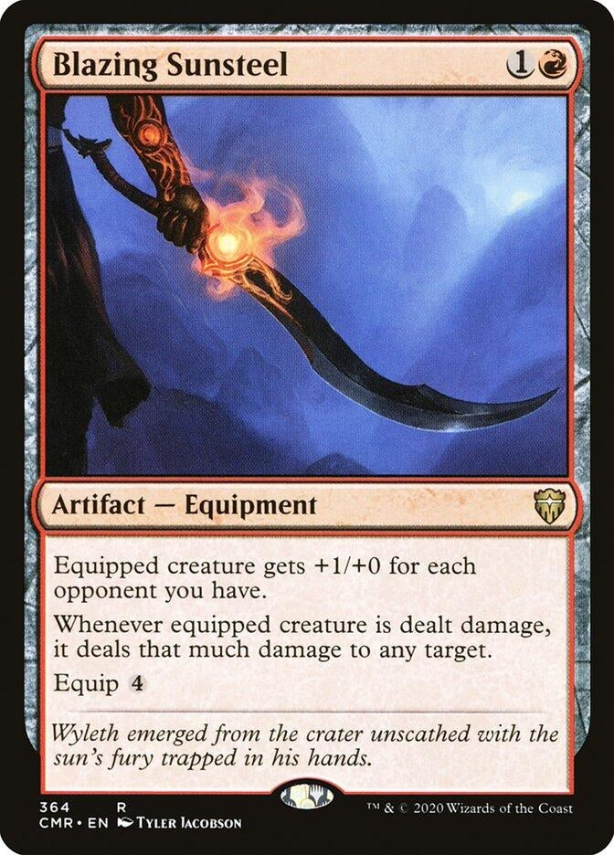 Image for Blazing Sunsteel (364) [Commander Legends] - Magic: The Gathering