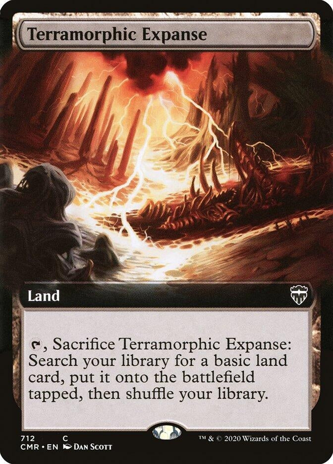 Image for Terramorphic Expanse (Extended Art) (712) [Commander Legends] - Magic: The Gathering