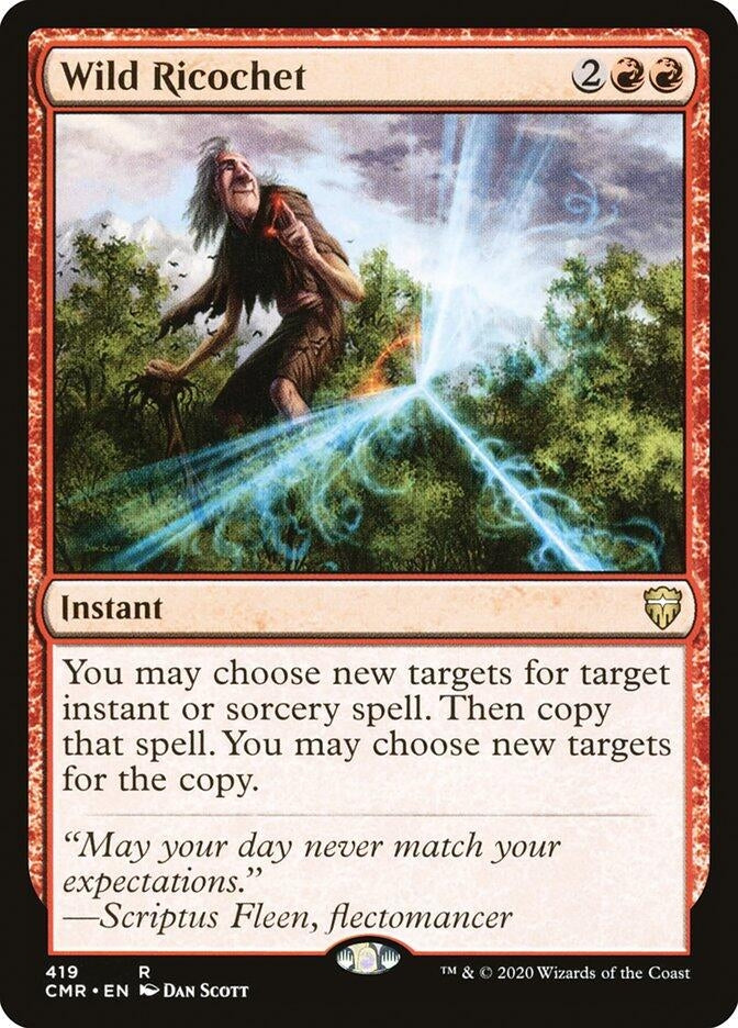 Image for Wild Ricochet (419) [Commander Legends] - Magic: The Gathering