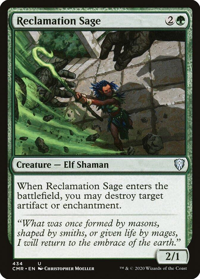 Image for Reclamation Sage (434) (434) [Commander Legends] - Magic: The Gathering