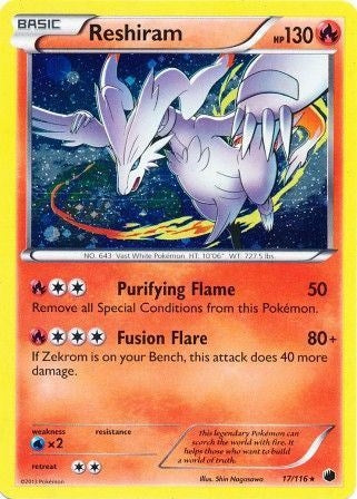 Image for Reshiram - 17/116 (Cosmos Holo) (017/116) [Miscellaneous Cards & Products] - Pokemon