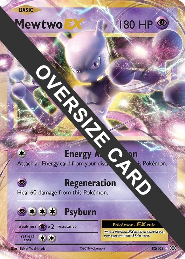 Image for Mewtwo EX (052/108) [Jumbo Cards] - Pokemon