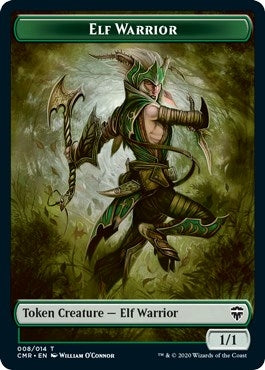 Image for Elf Warrior // The Monarch Double-Sided Token (8 // 14) [Commander Legends] - Magic: The Gathering