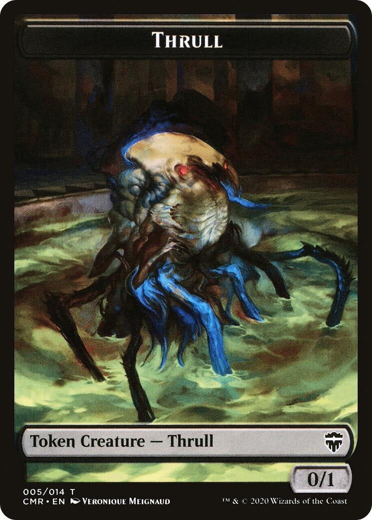 Image for Thrull // Treasure Double-Sided Token (5 // 12) [Commander Legends] - Magic: The Gathering