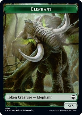 Image for Elephant // Soldier Double-Sided Token (20 // 16) [Commander Legends] - Magic: The Gathering