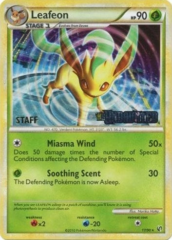 Image for Leafeon - 17/90 (Prerelease) [Staff] (17/90) [Nintendo Promos] - Pokemon