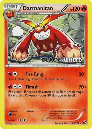 Image for Darmanitan - 25/114 (Prerelease) (25/114) [Black and White Promos] - Pokemon