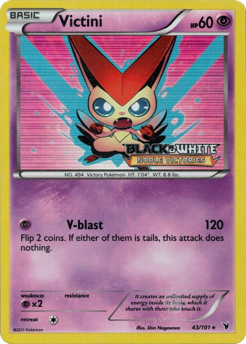 Image for Victini - 43/101 (Prerelease) (43/101) [Black and White Promos] - Pokemon