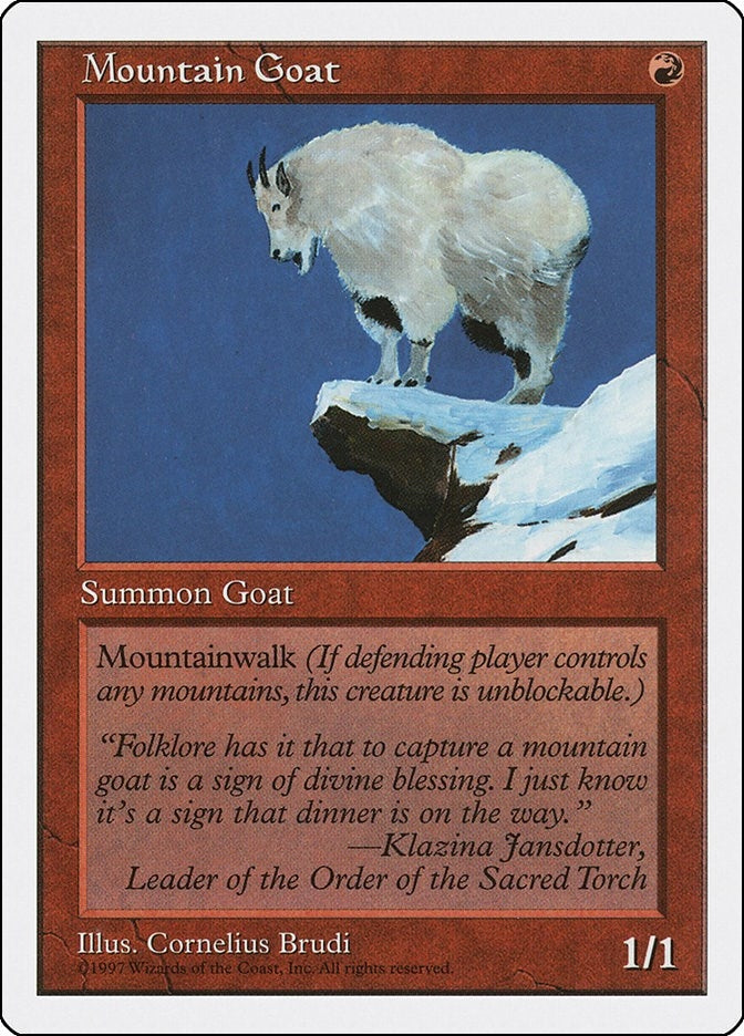Image for Mountain Goat [Fifth Edition] - Magic: The Gathering
