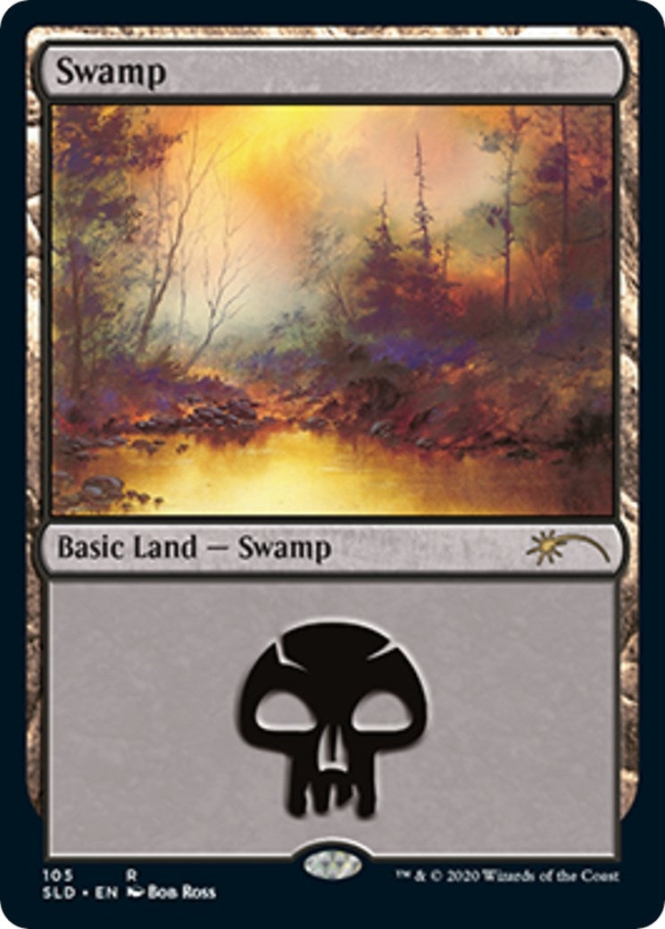 Image for Swamp (105) (Bob Ross) (105) [Secret Lair Drop Series] - Magic: The Gathering