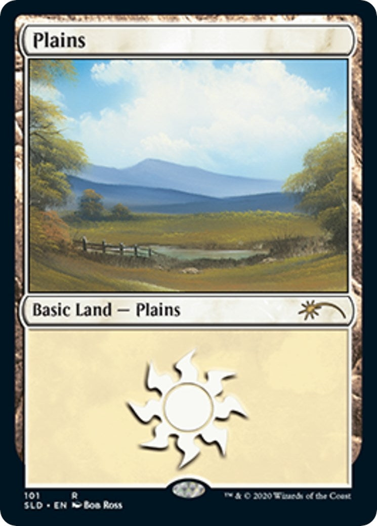 Image for Plains (101) (Bob Ross) (101) [Secret Lair Drop Series] - Magic: The Gathering