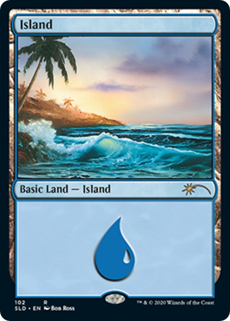 Image for Island (102) (Bob Ross) (102) [Secret Lair Drop Series] - Magic: The Gathering