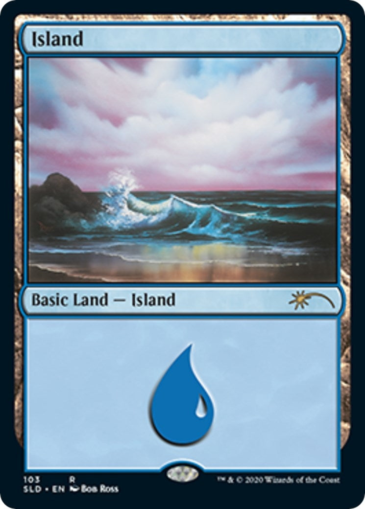 Image for Island (103) (Bob Ross) (103) [Secret Lair Drop Series] - Magic: The Gathering