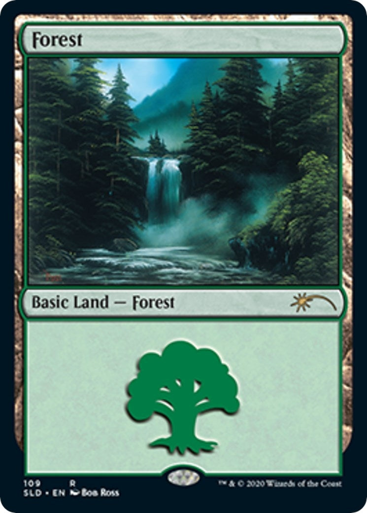 Image for Forest (109) (Bob Ross) (109) [Secret Lair Drop Series] - Magic: The Gathering