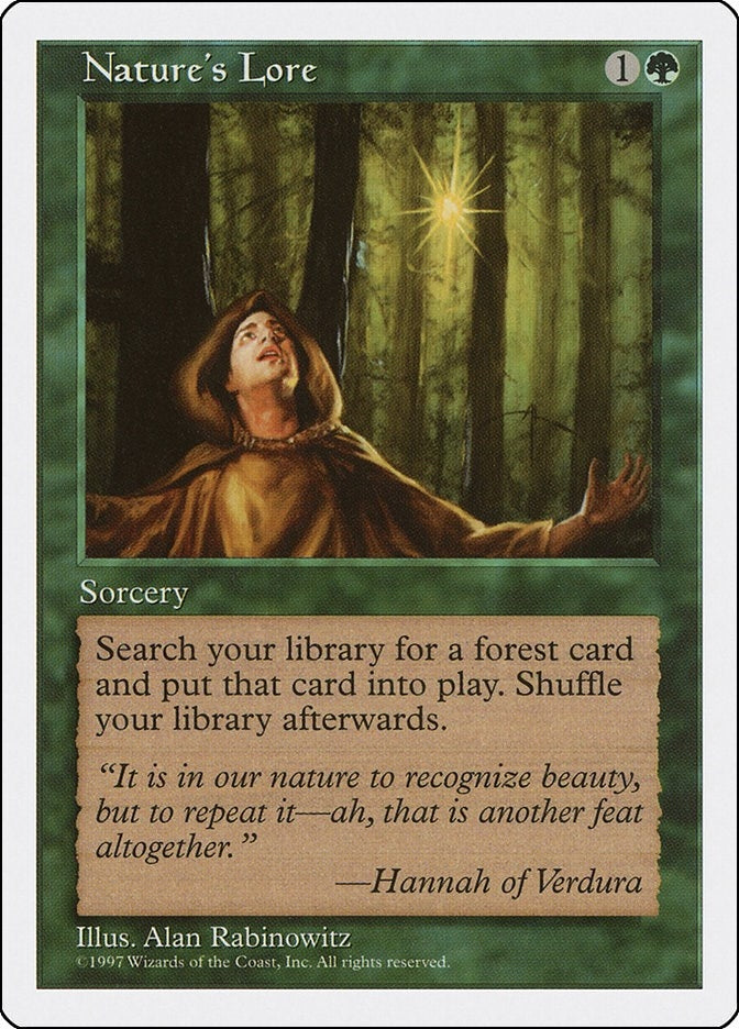 Image for Nature's Lore [Fifth Edition] - Magic: The Gathering