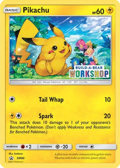 Image for Pikachu - SM86 (Build-A-Bear Workshop Exclusive) (SM86) [Miscellaneous Cards & Products] - Pokemon