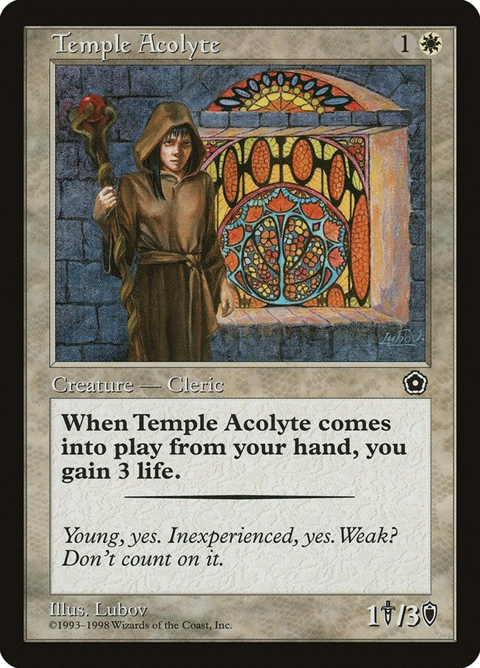 Image for Temple Acolyte [Portal Second Age] - Magic: The Gathering