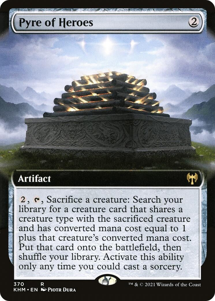 Image for Pyre of Heroes (Extended Art) (370) [Kaldheim] - Magic: The Gathering
