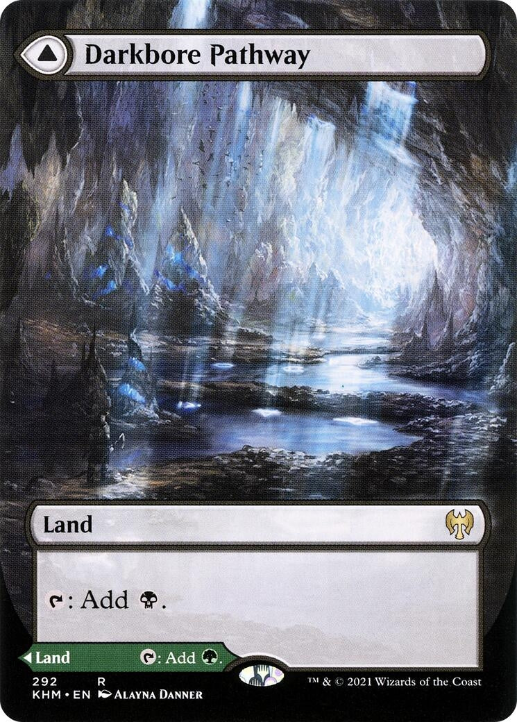 Image for Darkbore Pathway (Borderless) (292) [Kaldheim] - Magic: The Gathering
