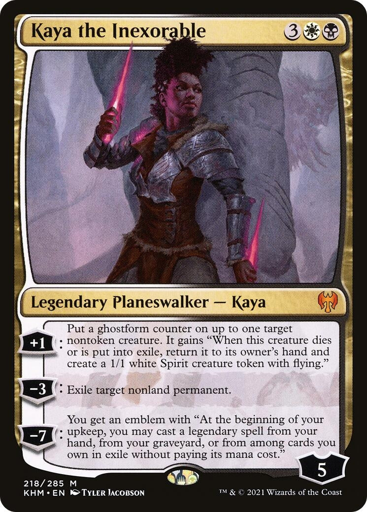 Image for Kaya the Inexorable (218) [Kaldheim] - Magic: The Gathering