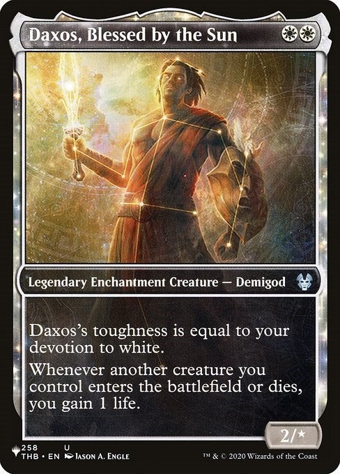 Image for Daxos, Blessed by the Sun (Showcase) (258/254) [The List Reprints] - Magic: The Gathering