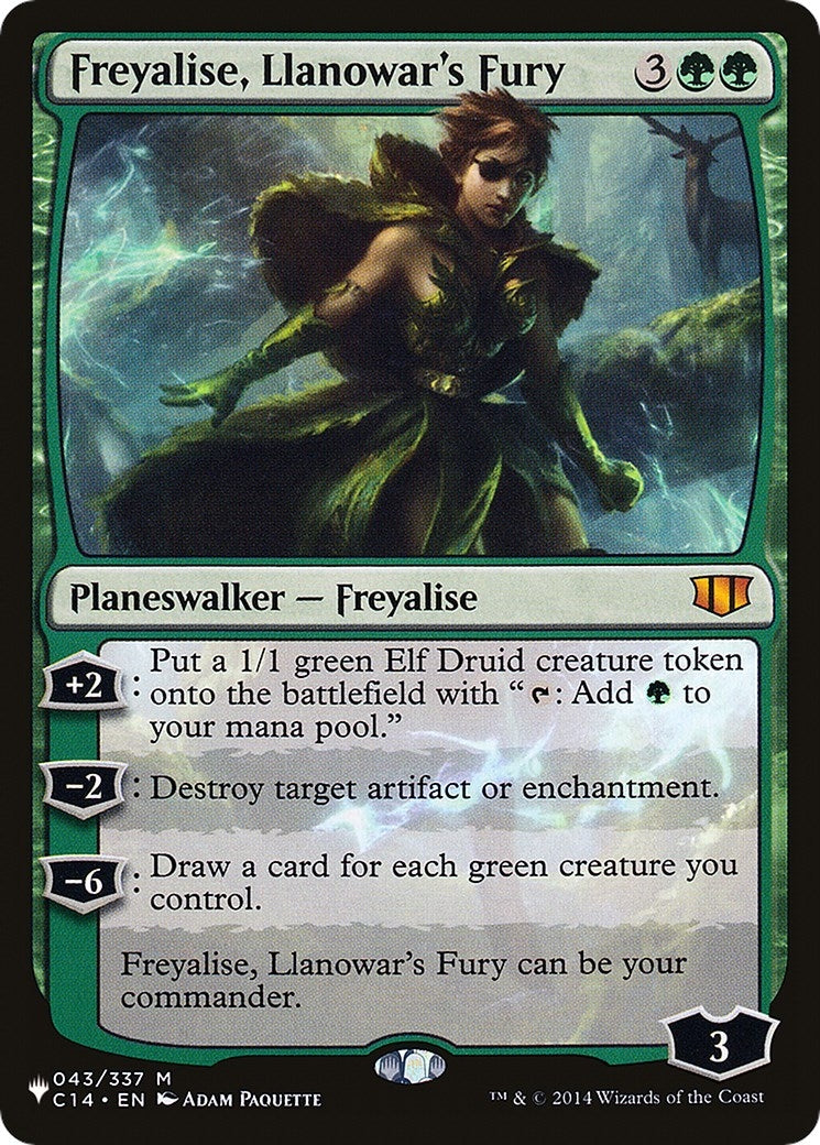 Image for Freyalise, Llanowar's Fury (043/337) [The List Reprints] - Magic: The Gathering