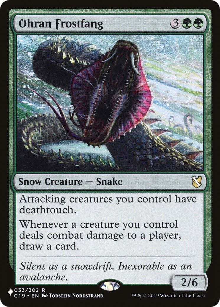 Image for Ohran Frostfang (033/302) [The List Reprints] - Magic: The Gathering