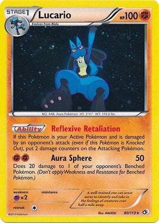 Image for Lucario - 80/113 (Cosmos Holo) (080/113) [Miscellaneous Cards & Products] - Pokemon