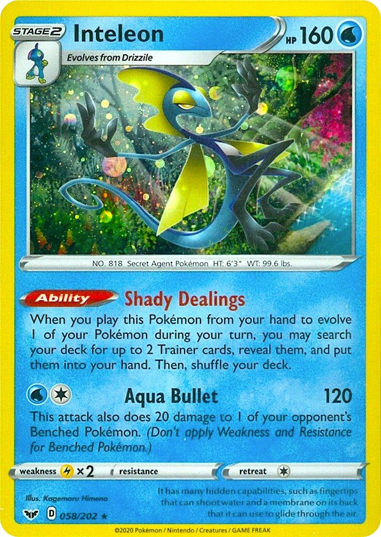 Image for Inteleon - 058/202 (Cosmos Holo) (058/202) [Miscellaneous Cards & Products] - Pokemon