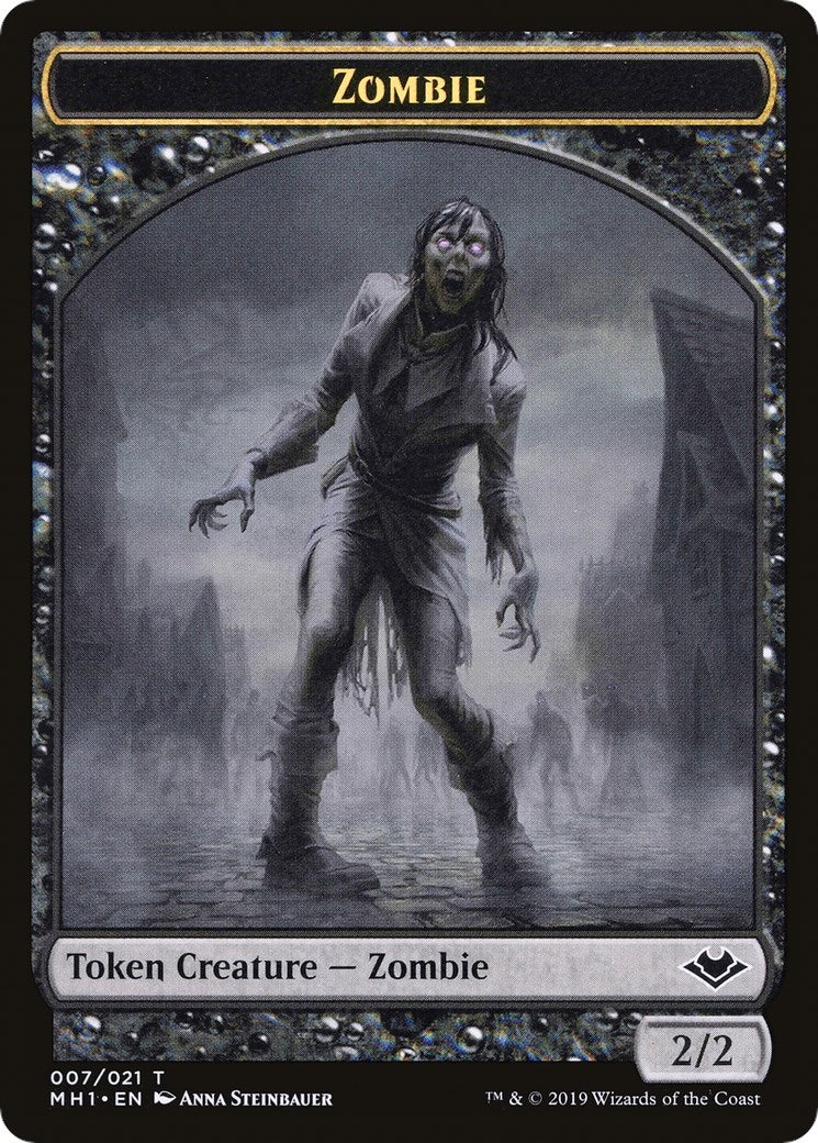 Image for Zombie // Golem Double-Sided Token (7 // 18) [Modern Horizons] - Magic: The Gathering