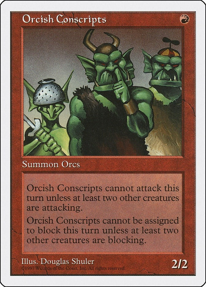 Image for Orcish Conscripts [Fifth Edition] - Magic: The Gathering