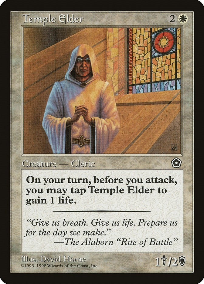 Image for Temple Elder [Portal Second Age] - Magic: The Gathering