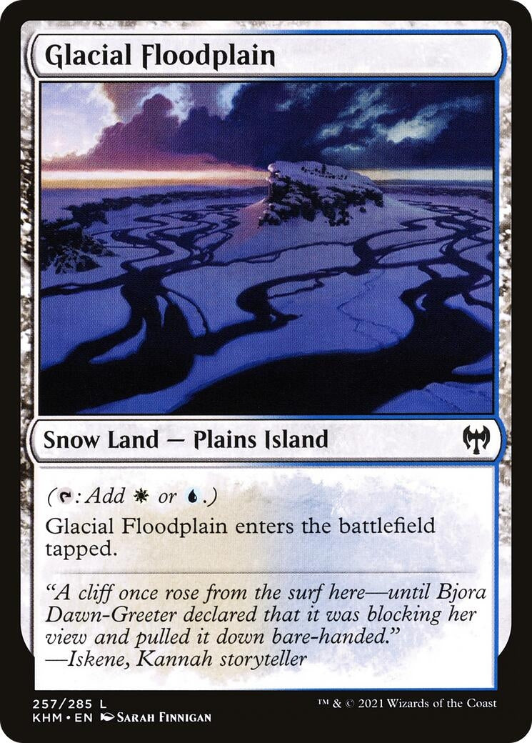 Image for Glacial Floodplain (257) [Kaldheim] - Magic: The Gathering