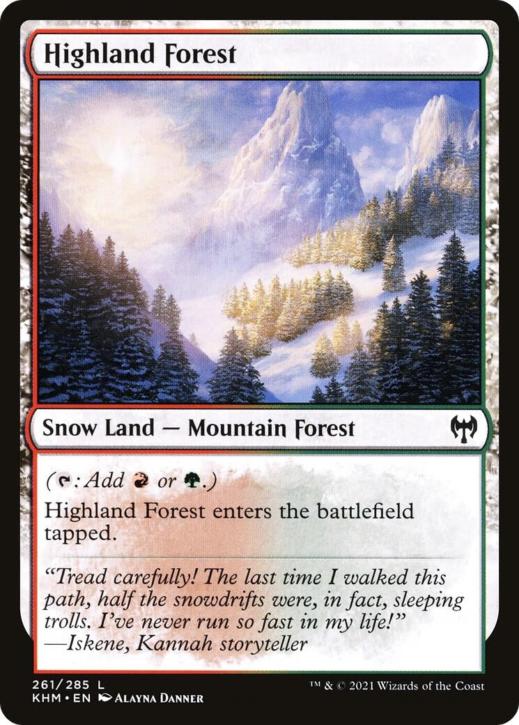 Image for Highland Forest (261) [Kaldheim] - Magic: The Gathering