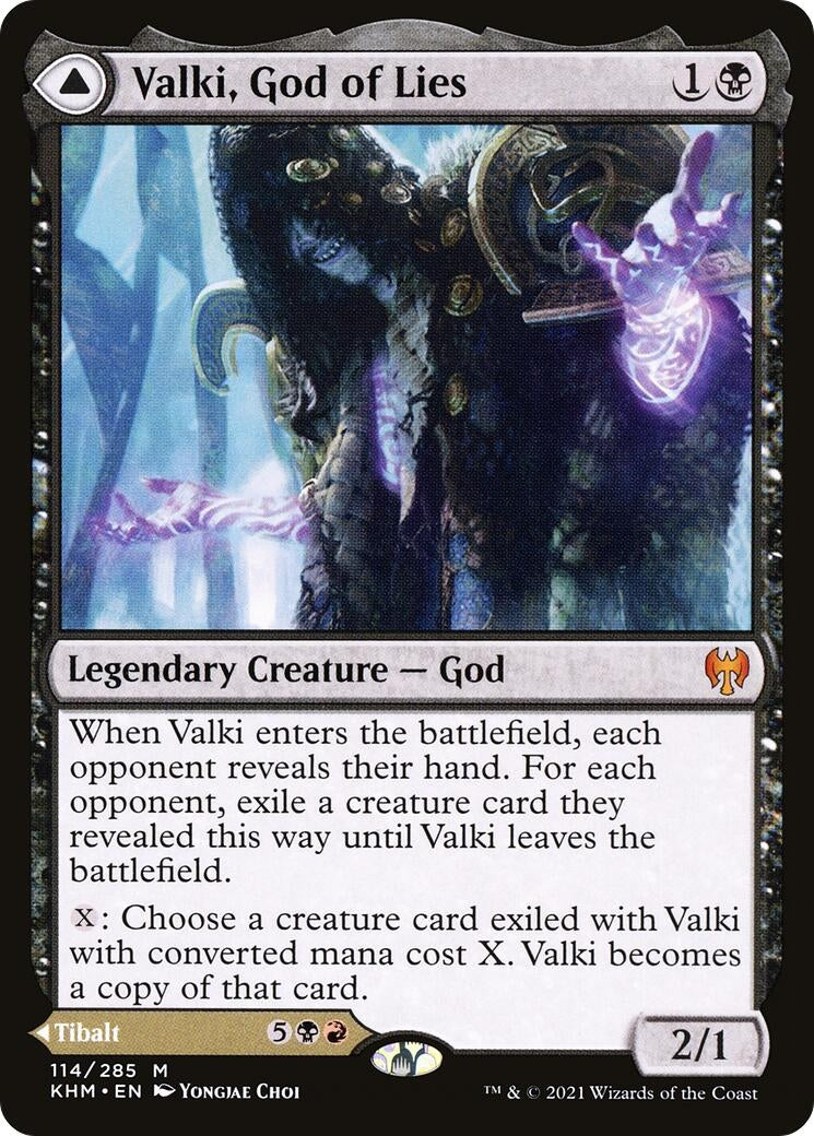 Image for Valki, God of Lies (114) [Kaldheim] - Magic: The Gathering
