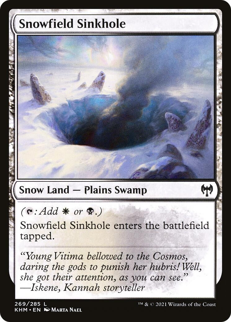 Image for Snowfield Sinkhole (269) [Kaldheim] - Magic: The Gathering
